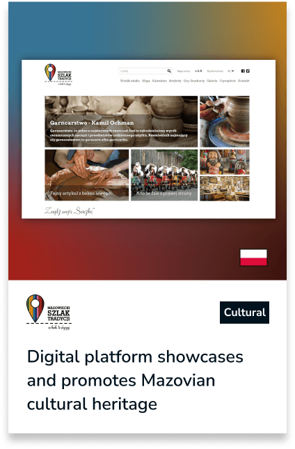 Mazovian Trail of Tradition: heritage in an app