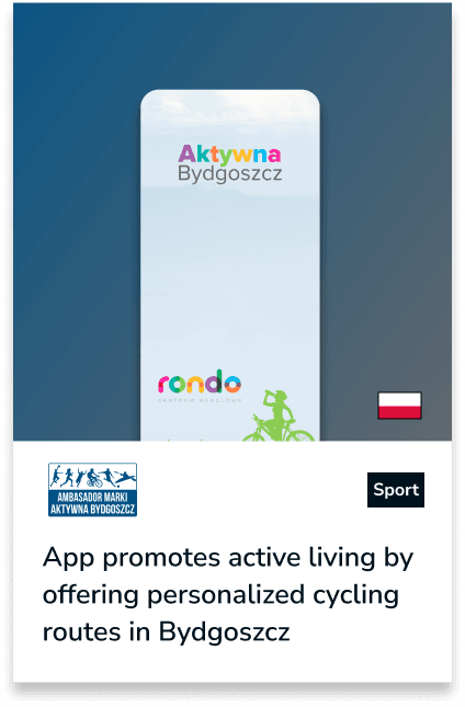 Active Bydgoszcz — routes and community in one app