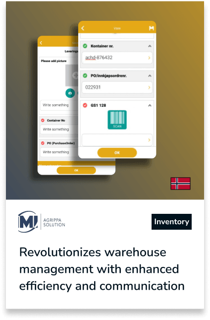 Agrippa App: warehouse operations under full control