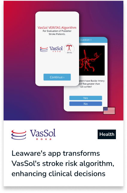 Faster stroke risk assessment with VasSol’s VERITAS app