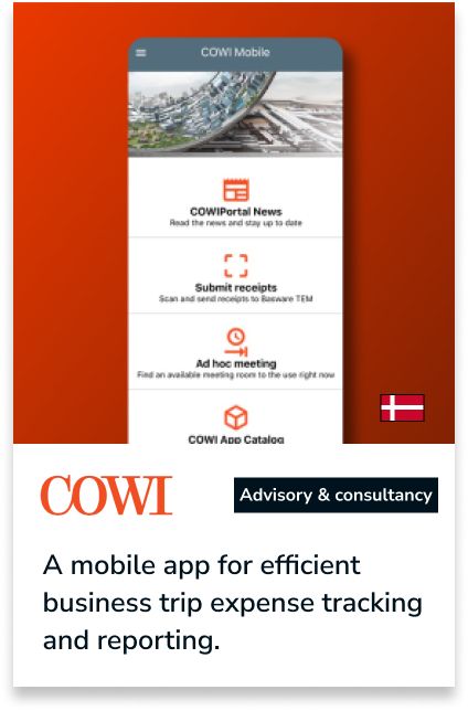COWI Field Notes: expense management and communication in the field