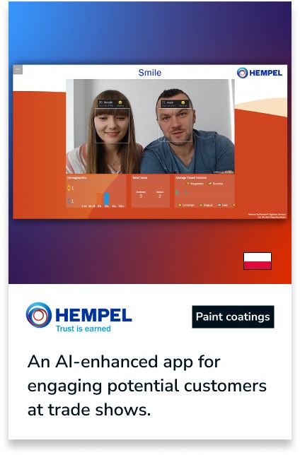 Hempel Smile: AI that draws crowds at trade fairs