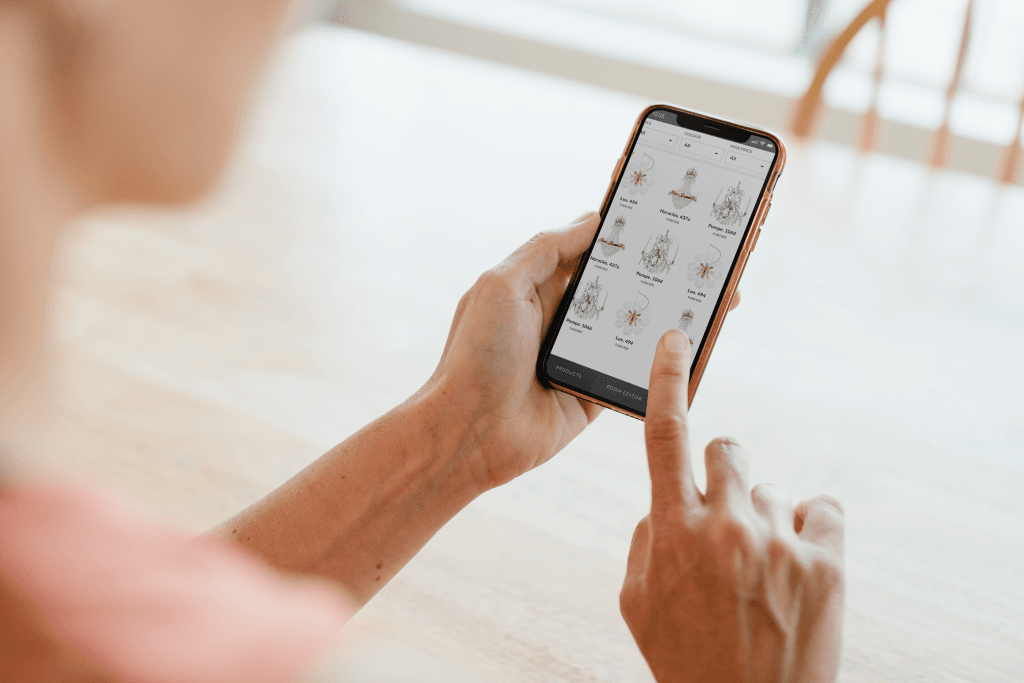 Digital chandelier try-ons for Krebs