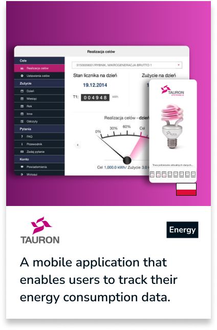 Tauron eMeter: mobile control of energy consumption