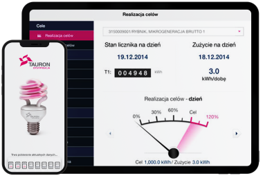 Tauron eLicznik tablet+cel